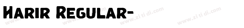 Harir Regular字体转换 Harir Regular字体转换